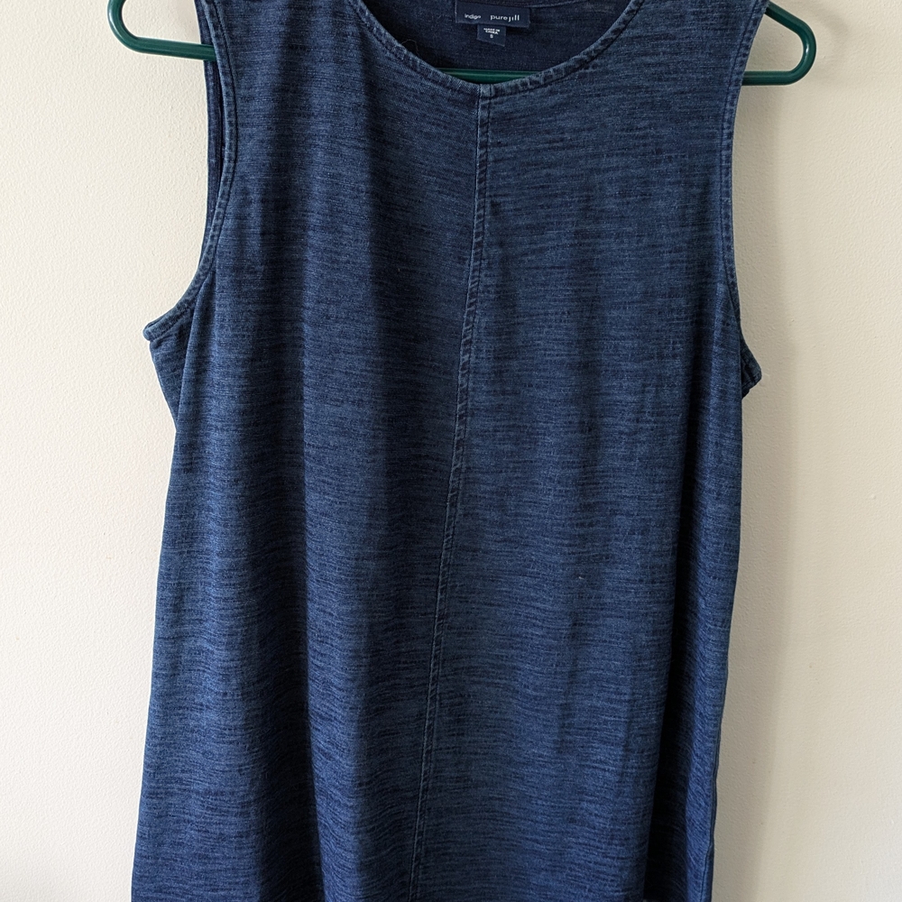 NWOT Pure Jill Blue Tunic Top Size S